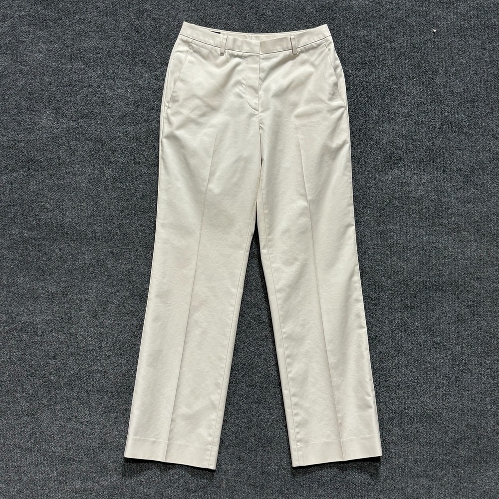 Brooks Brothers Pants Womens 4 Off White Chino Straight Leg Cotton Twill Office